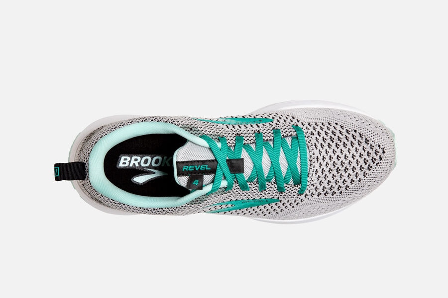 Brooks Revel 4 Road Loopschoenen Dames - Wit/Turquoise - 943276ULN